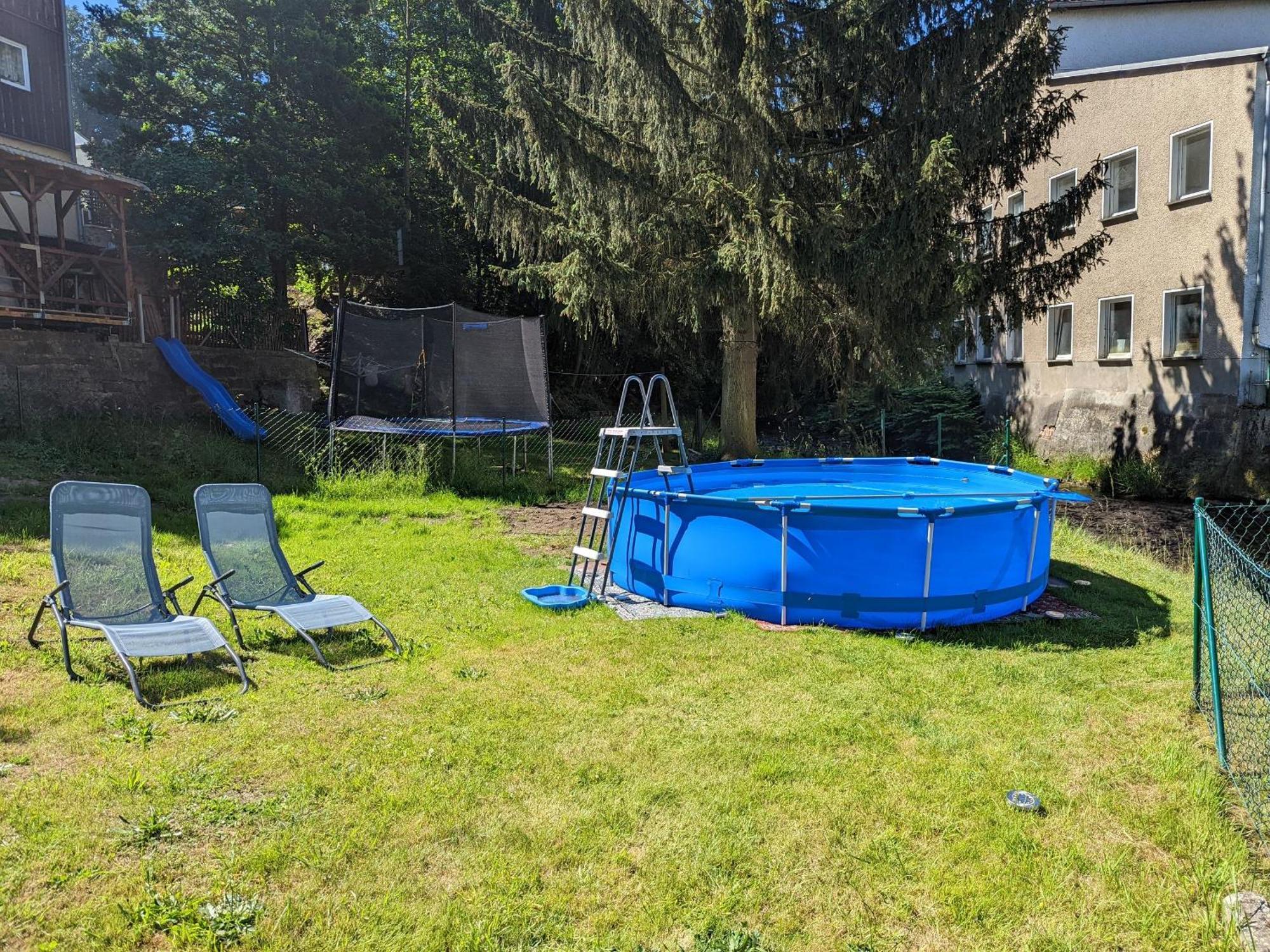 Hw3 - Urlaubsmagie - Helle, Grosse Wohnung Mit Pool Зебниц Экстерьер фото