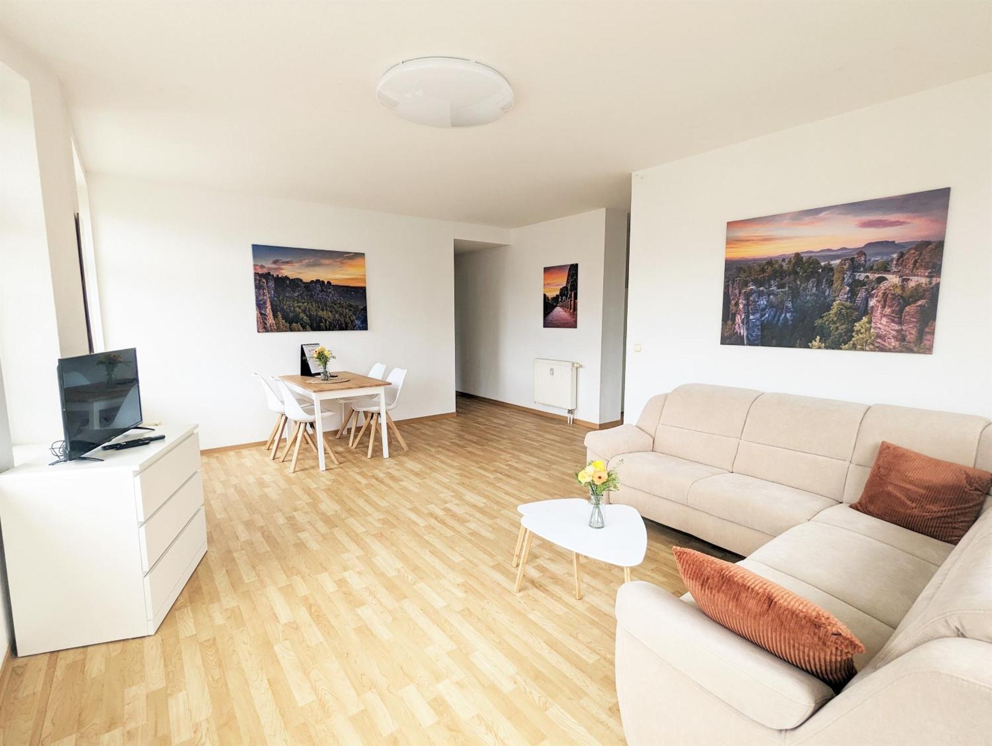 Hw3 - Urlaubsmagie - Helle, Grosse Wohnung Mit Pool Зебниц Экстерьер фото