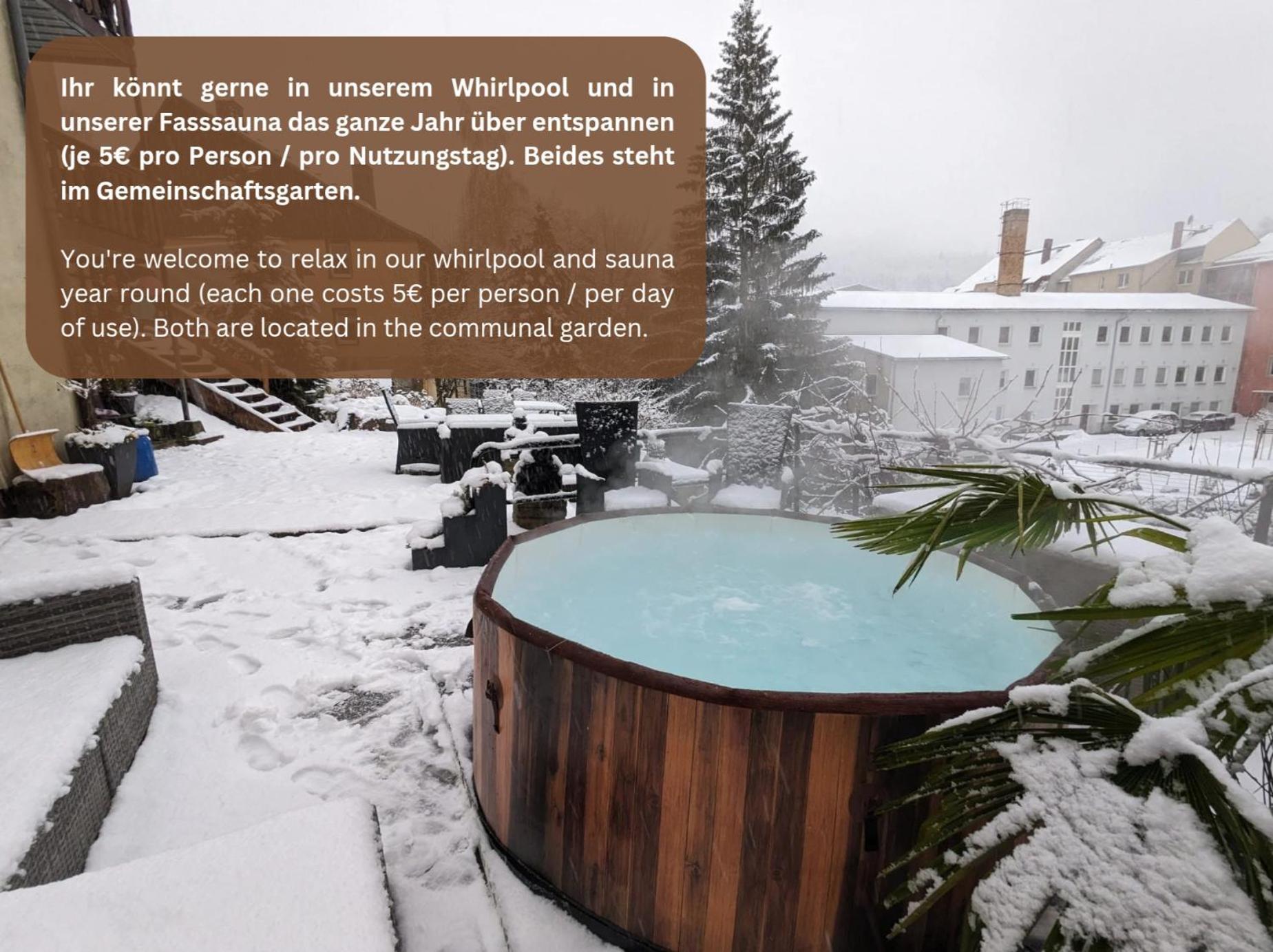 Hw3 - Urlaubsmagie - Helle, Grosse Wohnung Mit Pool Зебниц Экстерьер фото